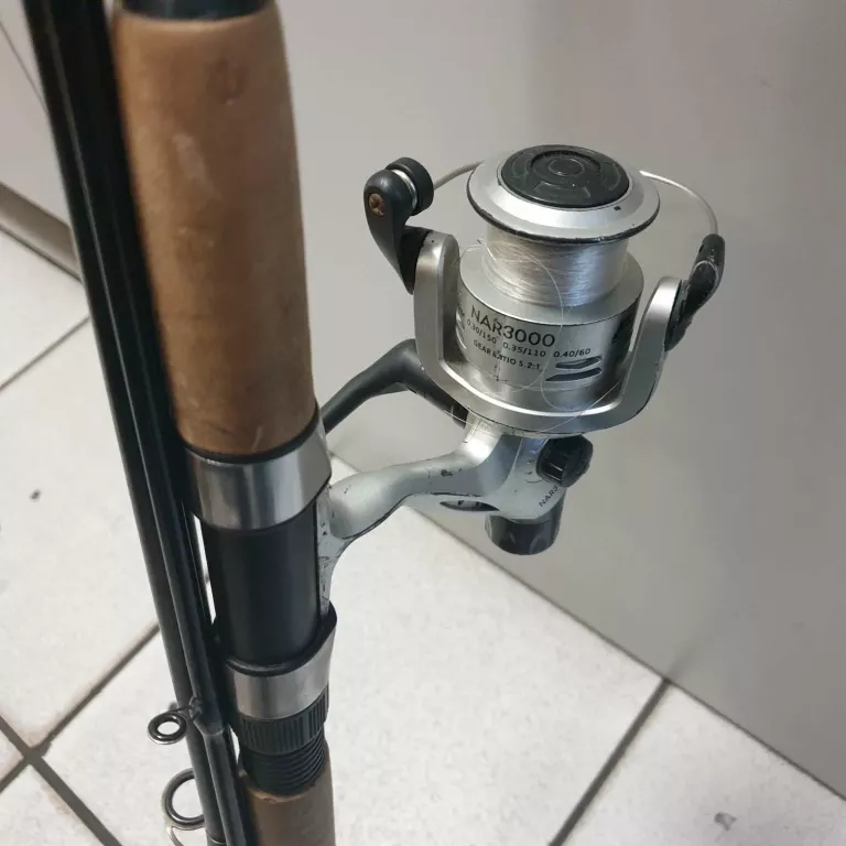 WĘDKA MIRACLE FISH MATRIX 555 + KOŁOWROTEK NAR300