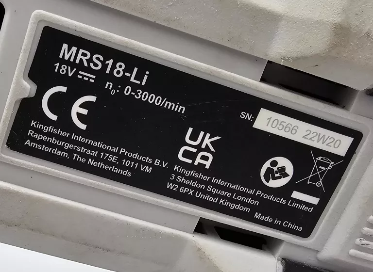 PIŁA SZABLASTA MACALLISTER MRS 18-LI + AKUMULATOR 5.0AH + TORBA