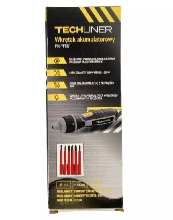 WKRĘTAK AKUMULATOROWY TECHLINER POL-YFT37 4V