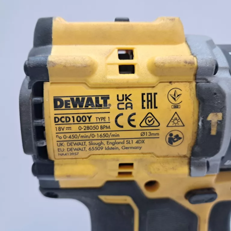 ZESTAW WIERTARKO-WKRĘTARKA DEWALT 18 V DCD100Y