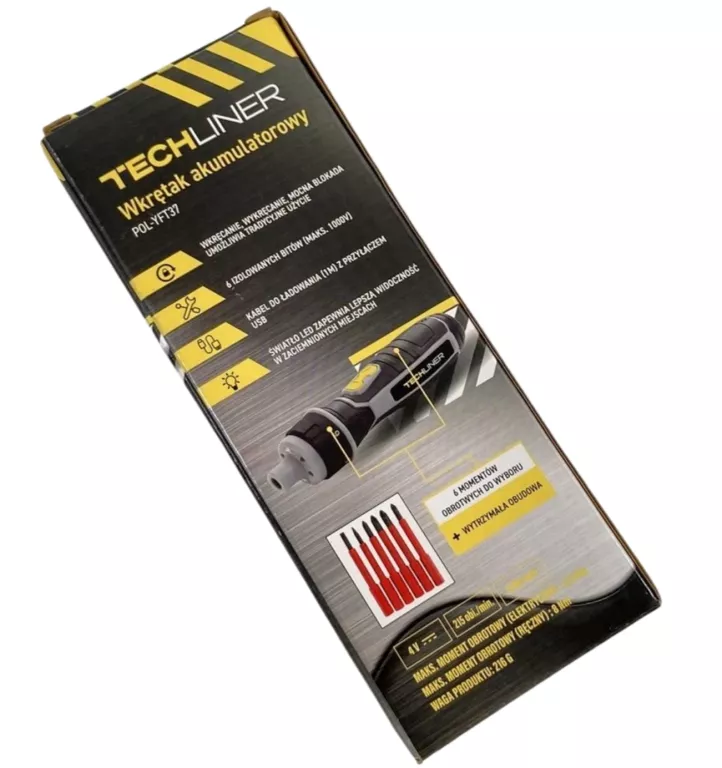 WKRĘTAK AKUMULATOROWY TECHLINER POL-YFT37 4V