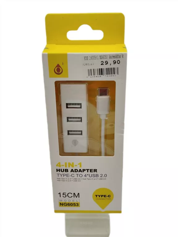 HUB USB 4 IN 1 TYP C NA 4 USB