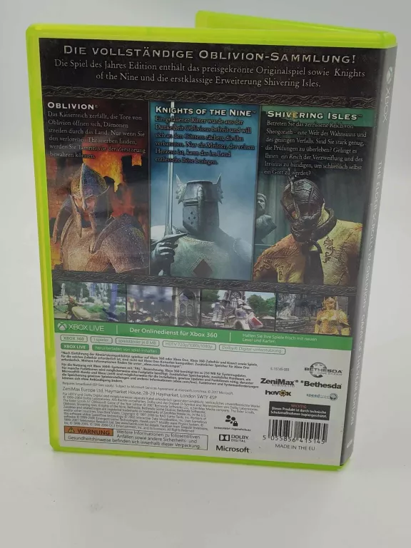 ONE XBOX 360 THE ELDER SCROLLS 4 OBLIVION