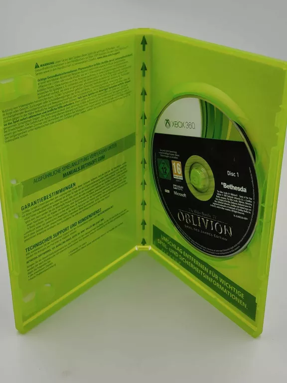ONE XBOX 360 THE ELDER SCROLLS 4 OBLIVION