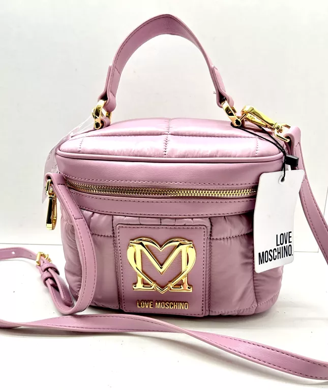 TOREBKA LOVE MOSCHINO BRSA NYLON +PU LILLA