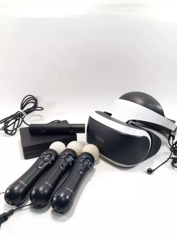 OKULARY PS4 VR + KAMERA + 3X MOVE + STACJA