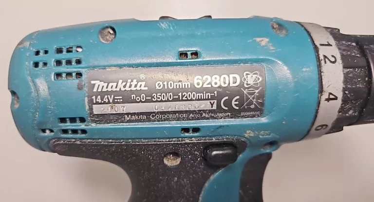 WKRĘTARKA MAKITA 6280D/ŁADOWARKA/2 BATERIE