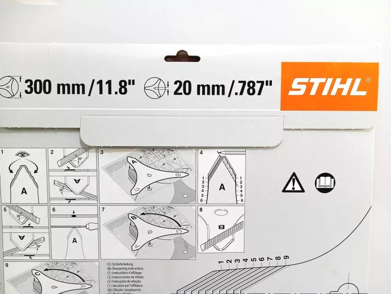 NÓŻ DO WYCINANIA ZAROŚLI TRÓJZĄB STIHL 300MM/11,8 20MM/.787