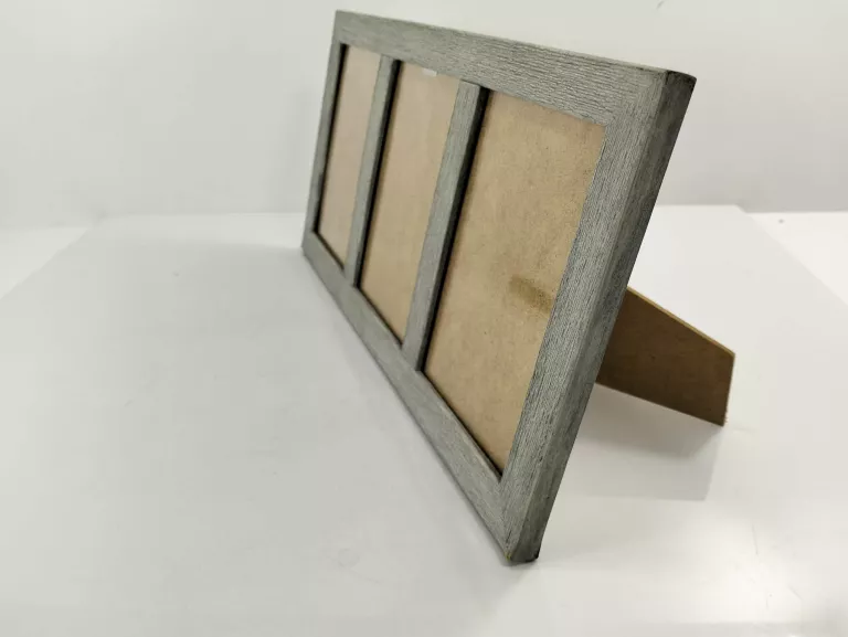 DREWANIANA RAMKA NA TRZY ZDJĘCIA 10X15