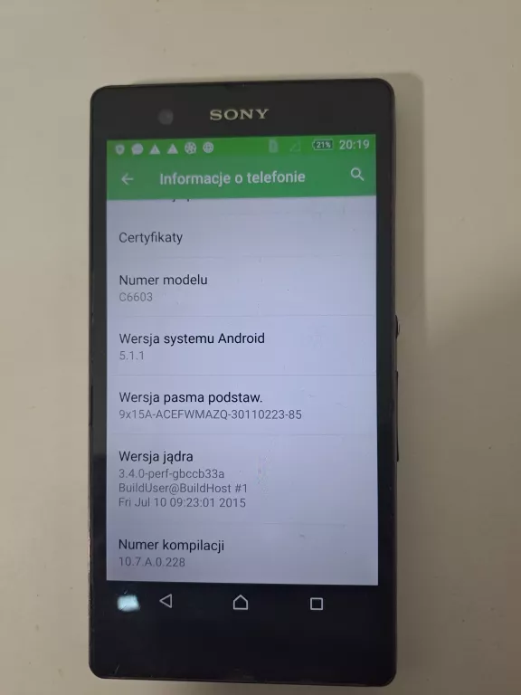 TELEFON XPERIA Z
