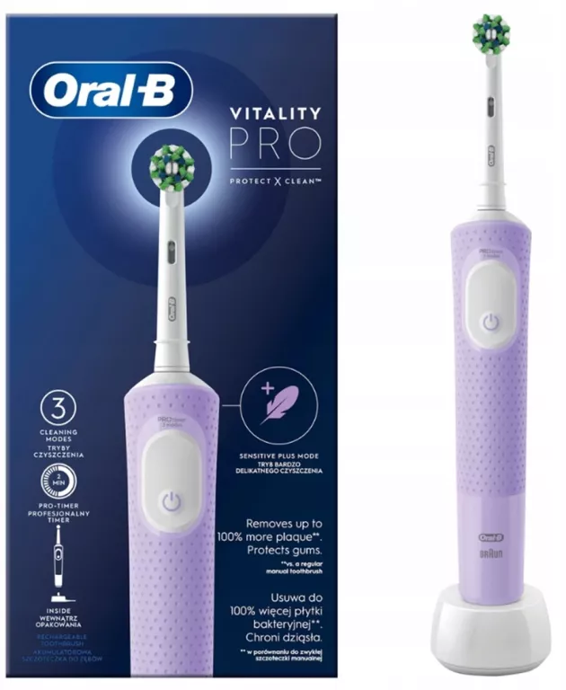 BRAUN ORAL B VITALITY 103 PRO SZCZOTECZKA ELEKTRYCZNA LILAC 4210201427025