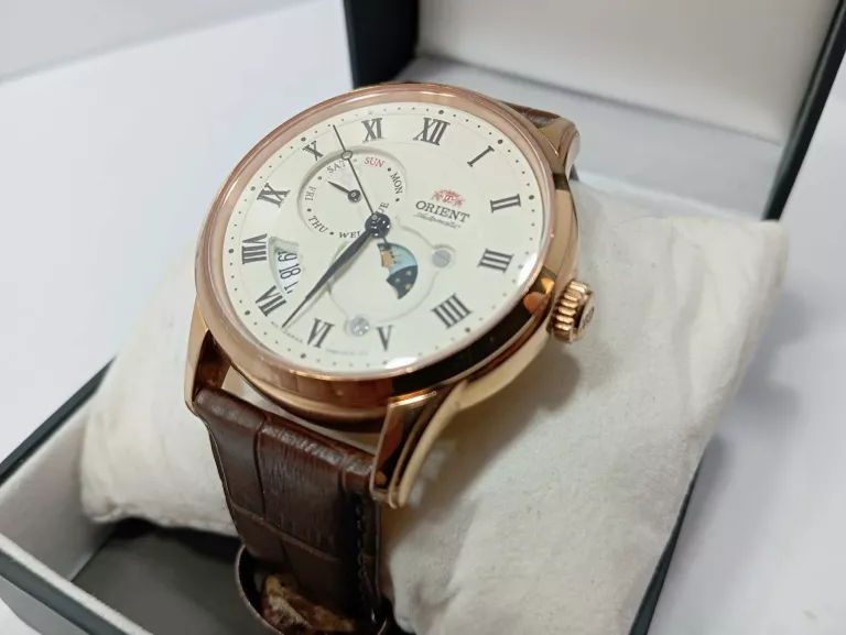 ZEGAREK MĘSKI ORIENT CLASSIC SUN & MOON RA-AK0007S10B + BOX