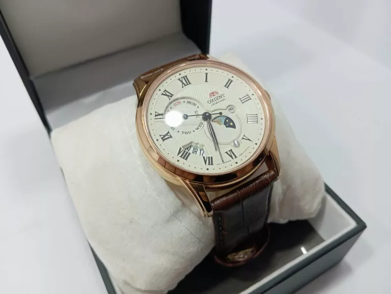 ZEGAREK MĘSKI ORIENT CLASSIC SUN & MOON RA-AK0007S10B + BOX