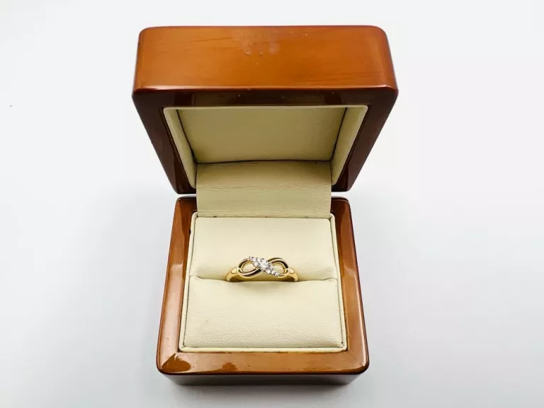 zloty-pierscionek-z-cyrkoniami-znak-nieskonczonosci-w-234-g-pr-585-rozm-2-stan-11323-2