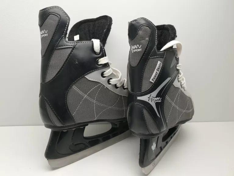ŁYŻWY HOKEJOWE DZIECIĘCE CZARNE ASPEN SPORT R.35