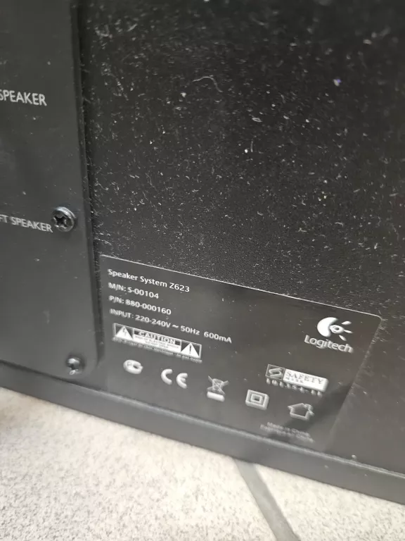 LOGITECH 2.1 Z623 THX SPEAKER SYSTEM