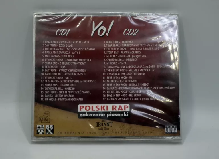 POLSKI RAP ZAKAZANE PIOSENKI PŁYTA CD