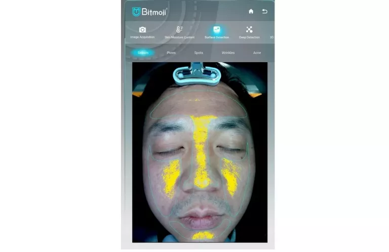 ANALIZATOR SKÓRY 3D AI BITMOJI ZMLH02 INTELIGENTNY 8-SKALOWY CYFROWY