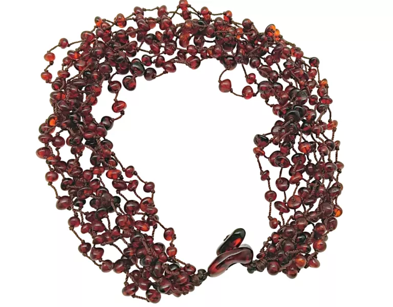 NASZYJNIK Z NATURALNEGO BURSZTYNU 20CM - CERTYFIKAT