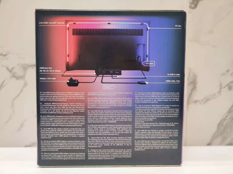 OŚWIETLENIE LED SMART HDMI SYNC BOX LSC SMART CONNECT 2.6M