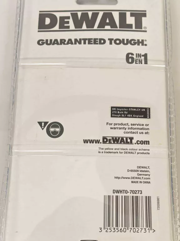 DEWALT SZCZYPCE STALOWE DO SIATKI OGRODZENIOWEJ DRUTU DWHT0-70273 NIEUŻYWA