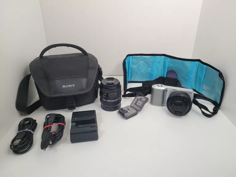 aparat-sony-alpha-nex-3-2x-obiektyw-torba-plwolnosci-9-10-sj-sycow