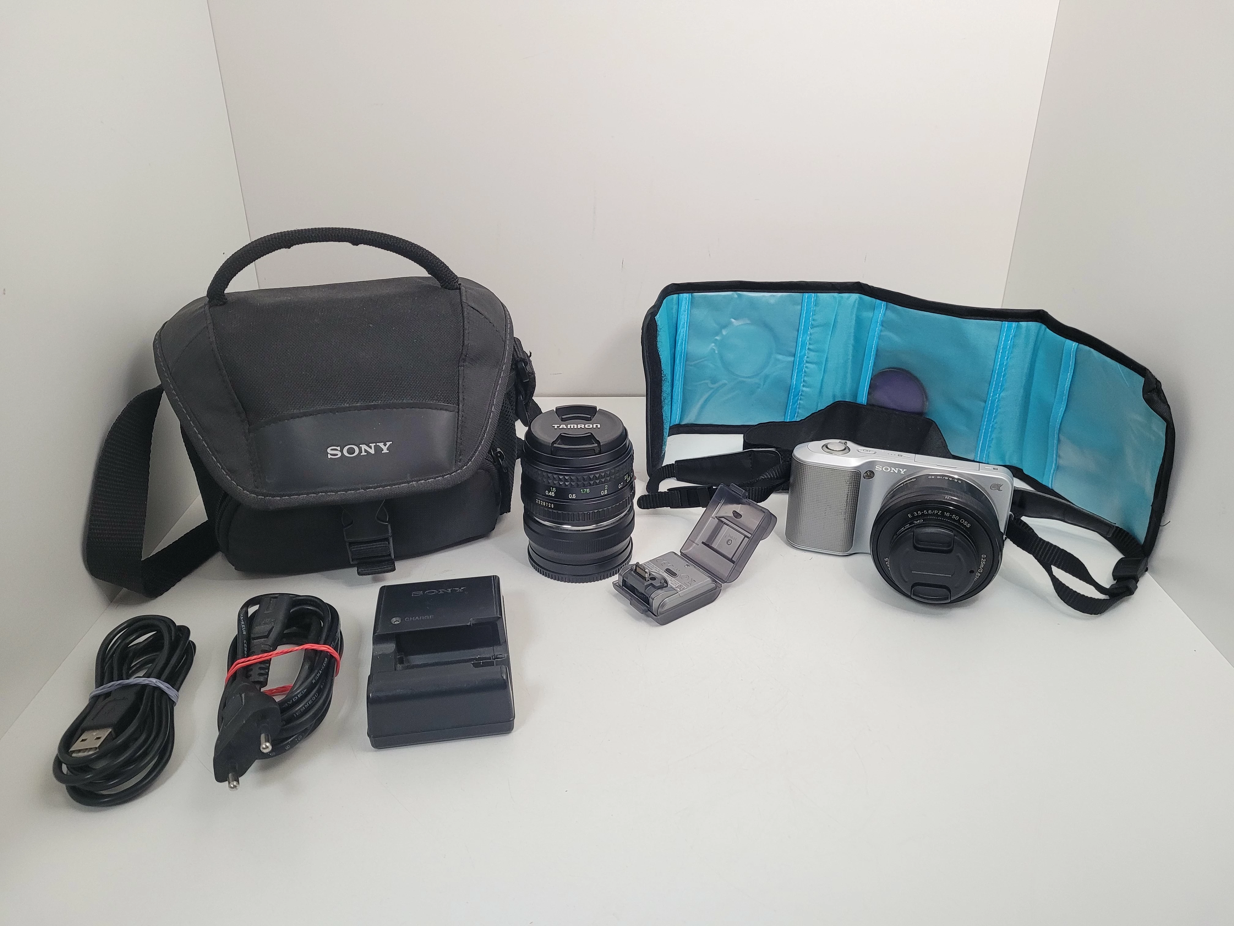 aparat-sony-alpha-nex-3-2x-obiektyw-torba-plwolnosci-9-10-sj-sycow