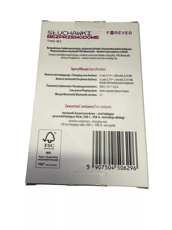 sluchawki-forever-tws-81-ean-gtin-5906961923776