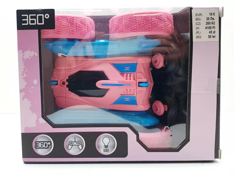 AUTKO KASKADERSKIE 360 RC RÓŻOWE