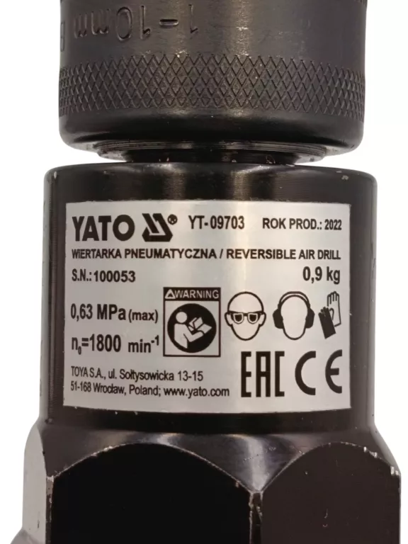 WIERTARKA PNEUMATYCZNA KOMPOZYTOWA YT-09703 YATO