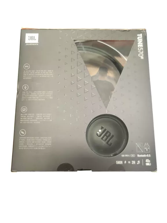 SŁUCHAWKI BEZPRZEWODOWE NAUSZNE JBL TUNE 570BT *IGŁA*