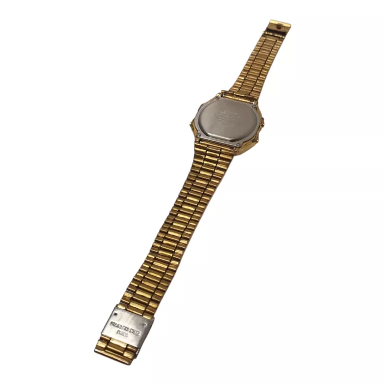 ZŁOTY SPORTOWY ZEGAREK CASIO VINTAGE DIGITAL A168WE