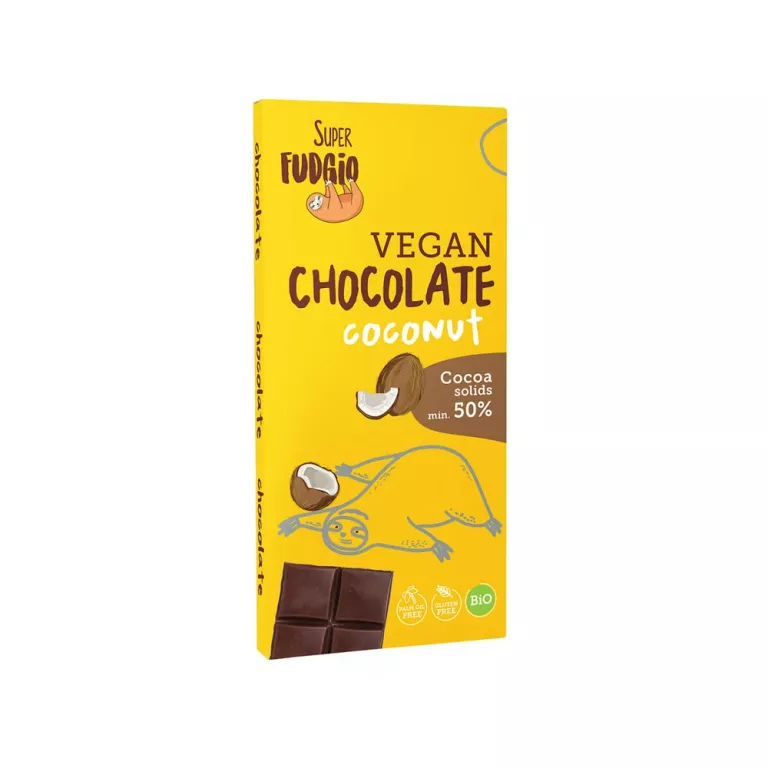 CZEKOLADA NA MLEKU KOKOSOWYM SUPER FUDGIO 80 G