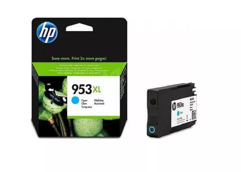 TUSZ ORG. HP 953XL CYAN F6U16A 8210 8218 8710 8715 #ORYGINAŁ