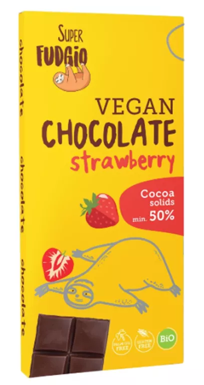 ME GUSTO CZEKOLADA TRUSKAWKOWA BEZGLUTENOWA BIO 80 G