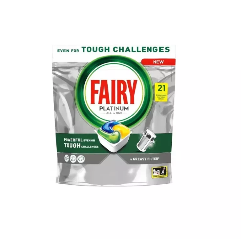 FAIRY PLATINUM ALL IN ONE KAPSUŁKI DO ZMYWARKI LEMON 21SZT