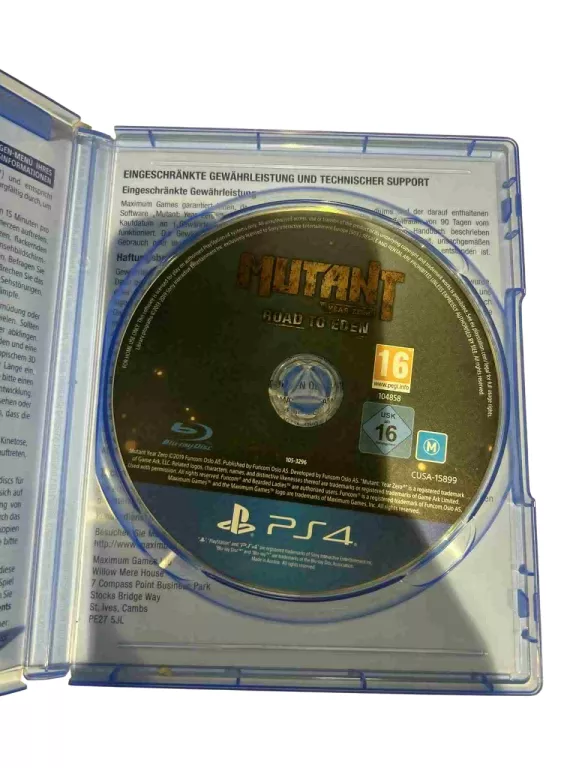 GRA PS4  MUTANT YEAR ZERO