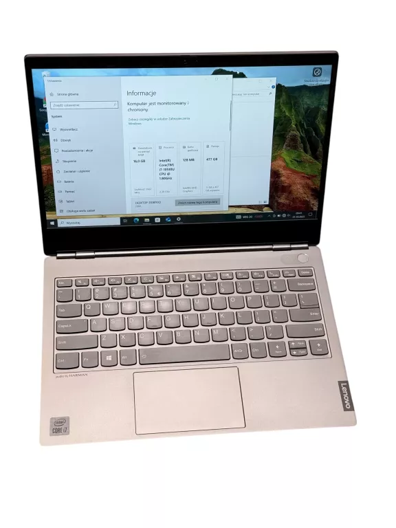 LAPTOP LENOVO THINKBOOK 13S-IML 13,3" 16/512GB INTEL I7-10510U WIN 10 PRO