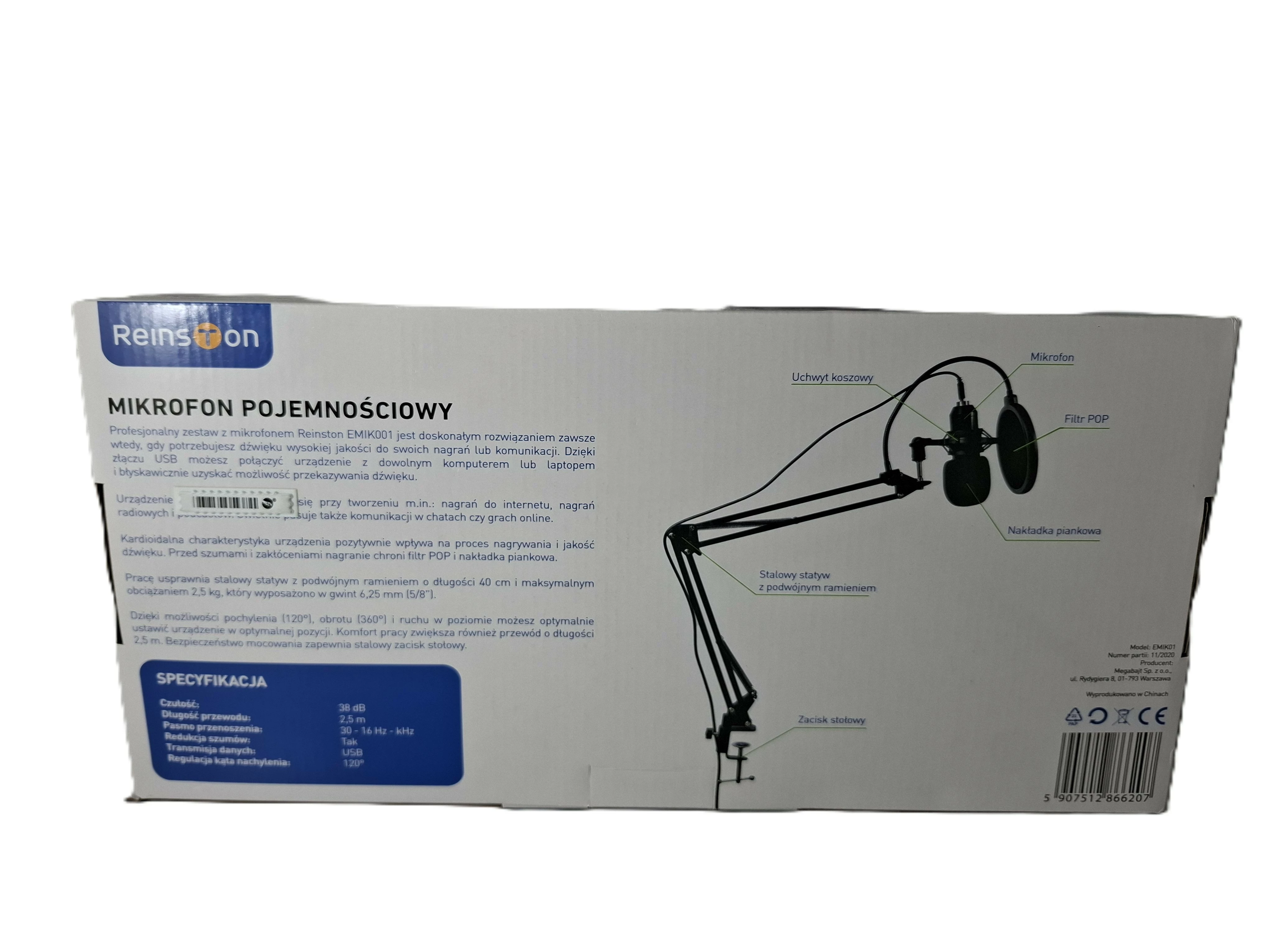 mikrofon-pojemnosciowy-reinston-emik01-opis-kod-producenta-emik01