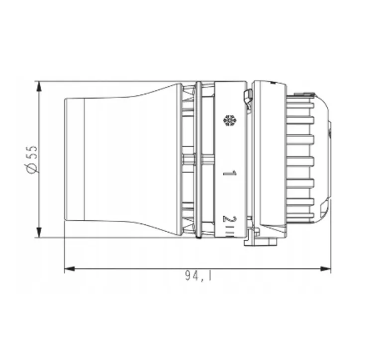 DANFOSS GŁOWICA TERMOSTATYCZNA REDIA RA CLICK, CZUJNIK 015G3398