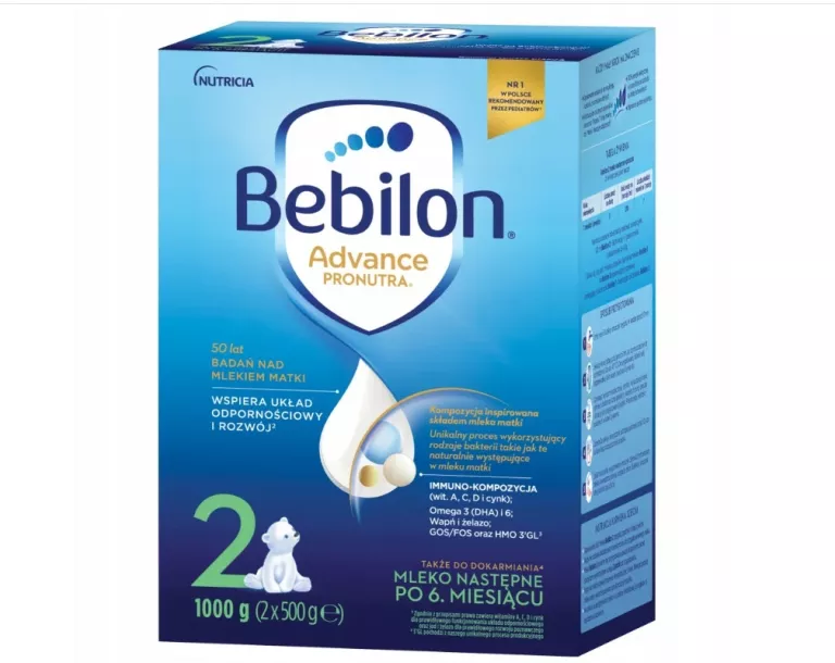 BEBILON 2 ADVANCE PRONUTRA MLEKO NASTĘPNE 1000 G