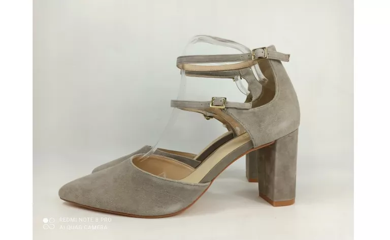 PIER ONE SANDAŁY NA OBCASIE SKÓRA NATURALNA 41 WARTO OKAZJA