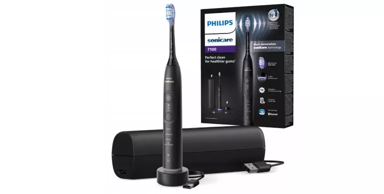 PHILIPS SONICARE 7100 SZCZOTECZKA SONICZNA APLIKACJA ETUI CZARNA HX7421/01