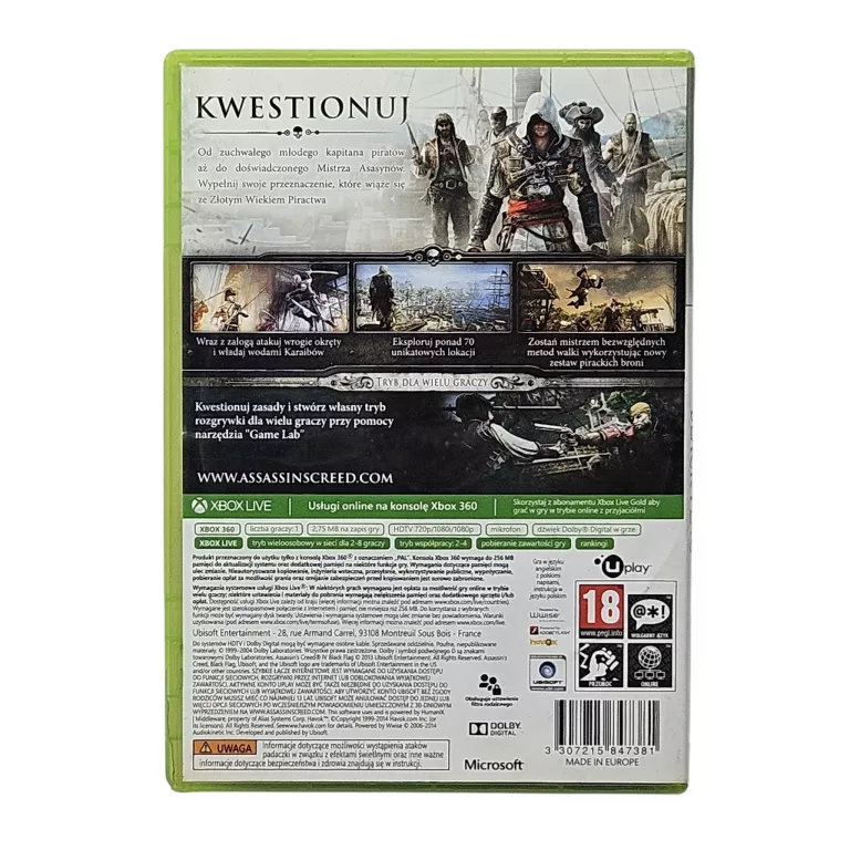 GRA XBOX 360 ASSASSIN'S CREED IV BLACK FLAG