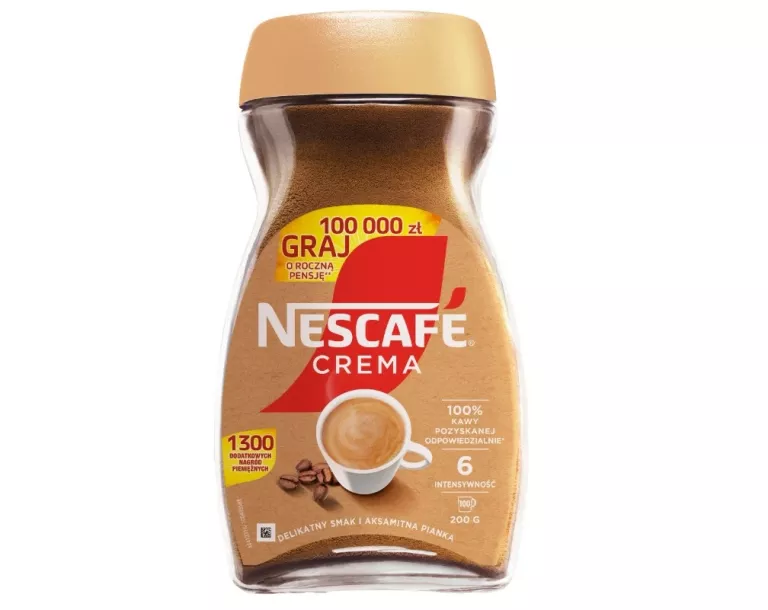 KAWA ROZPUSZCZALNA NESCAFE CREMA 200 G