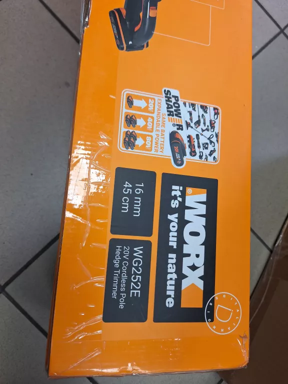 WORX NOŻYCE AKUMULATOROWE NA WYSIĘGNIKU ZESTAW WG252E 6924328338468