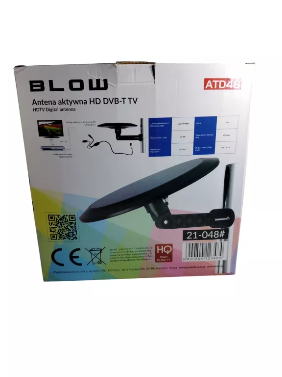 AKTYWNA ANTENA ZEWNĘTRZNA DOOKÓLNA 360° AKTYWNA FILTR LTE DVB-T 4K MUX 1-8