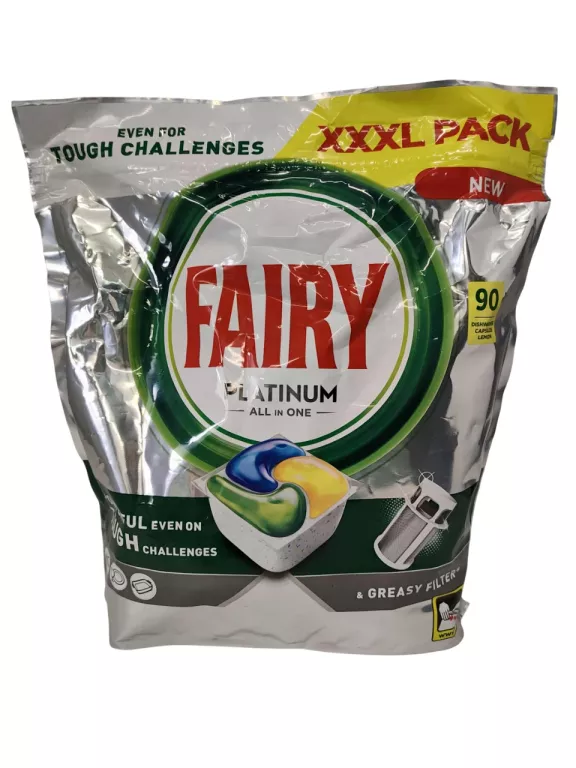 FAIRY KAPSUŁKI DO ZMYWARKI PLATINUM ALL IN ONE 90 SZT LEMON
