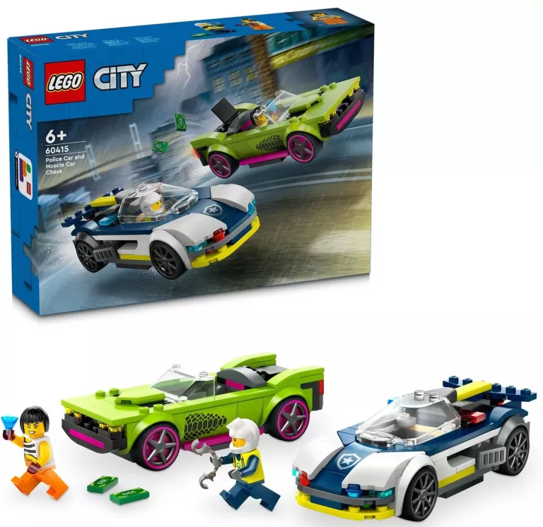 LEGO CITY 60415 POŚCIG RADIOWOZU ZA MUSCLE CAREM