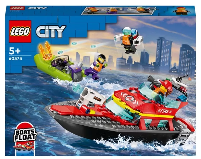 LEGO CITY 60373 ŁÓDŹ STRAŻACKA USZKODZONY KARTON